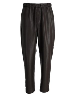 Nanushka Jain Okobor Alt-Leather Relaxed Pants - Zwart