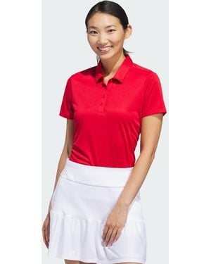 adidas Originals Solid Short Sleeve Polo Shirt - Red