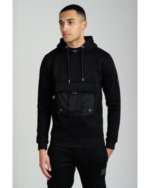 Foray Long Sleeve Utility Pocket Hoody - Black