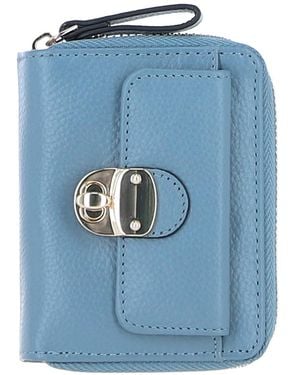 Ashwood Leather 'Sorellia' Real Purse - Blue