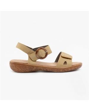 Dr Keller Joan Ladies Strappy Sandals - Natural