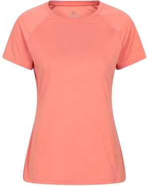 Mountain Warehouse Isocool Technical T-Shirt Breathable Sports Gym Tee - Pink
