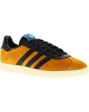 adidas Originals Trainers Gazelle Leather Lace Up - Black