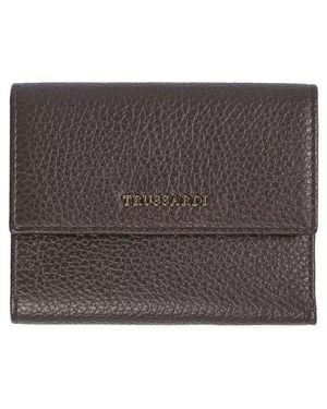 Trussardi Leather Wallet - Black