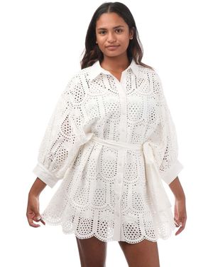 Sundress Florine Short Dress - White