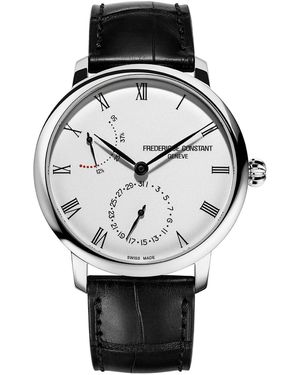 Frederique Constant Frédérique Slimline Watch Fc-723Wr3S6 Leather - Black