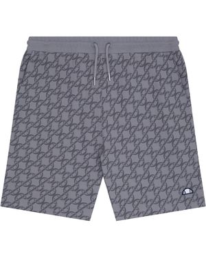 Ellesse All Over Logo Bermuda Shorts - Grey