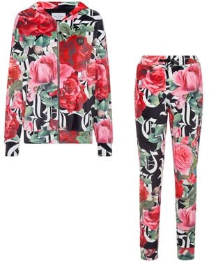 Philipp Plein Trainingspak: Hoodie En Broek - Rood