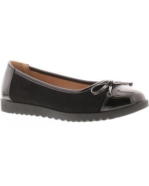 Platino Flat Shoes Bally Slip On Microfiber - Black