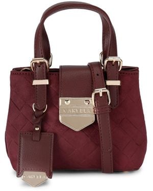 Carvela Kurt Geiger Suedette Maria Micro Weave Bag - Purple