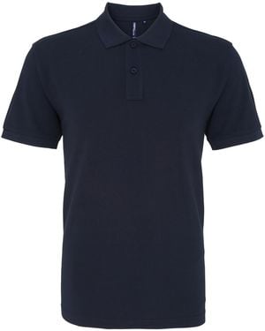 Asquith & Fox Poloshirt Met Korte Mouwen (Franse Marine) - Blauw