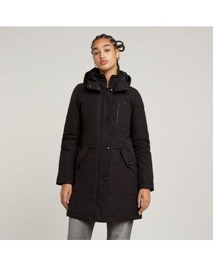 G-Star Vodan Padded Hooded Slim Parka - Black