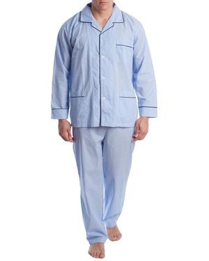Kisses&Love Cotton Poplin Pyjamas Klp5 - Blue