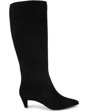 KG by Kurt Geiger Suede Tansy High Leg Boots - Black