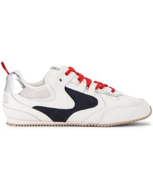 Kurt Geiger Leather K Slim Runner Trainers - White
