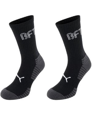 PUMA 2-Pack Cushioned Sports Socks - Black