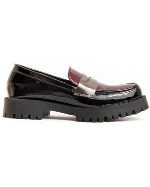 Montevita Platform Moccasin Macca2 - Black