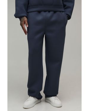 BoohooMAN Tall Straight Leg Scuba Jogger - Blue