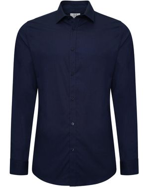 Harry Brown London Theo Cotton Shirt - Blue