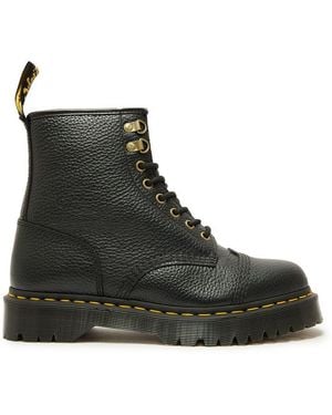 Dr. Martens Dr 1460 Bex Faux Fur-Lined Leather Boots - Black