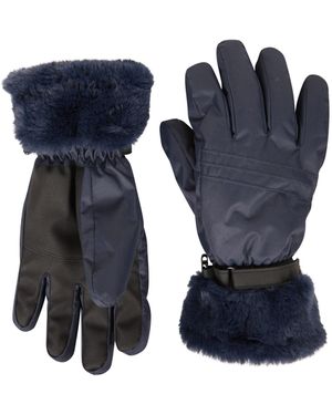 Mountain Warehouse Ladies Parallax Waterproof Ski Gloves - Blue