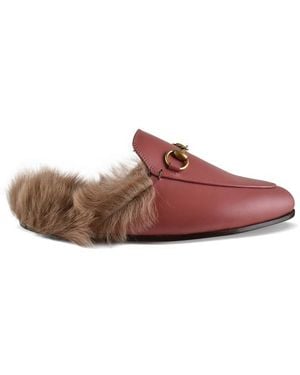 Gucci Princetown Muiltjes Roze - Rood