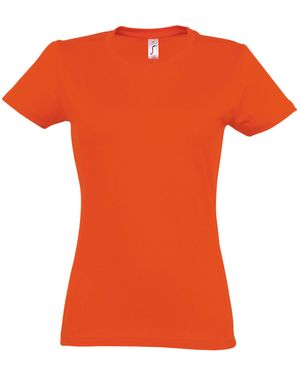 Sol's Ladies Imperial Heavy Short Sleeve T-Shirt Cotton - Orange