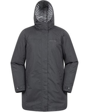 Mountain Warehouse Riviera Gewatteerde Waterdichte Jas - Grijs