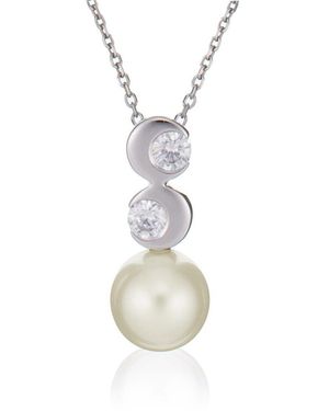 Orphelia 925 Sterling Pendant With Chain - Metallic