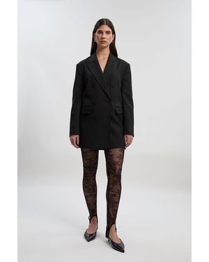 Karen Millen Lace Stirrup Legging - Black