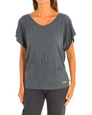 Zumba Sports T-Shirt With Sleeves Z1T00463 - Grey