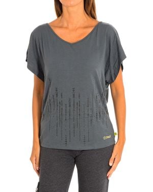 Zumba Sports T-Shirt With Sleeves Z1T00463 - Grey