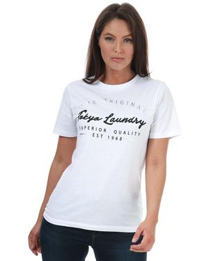 Tokyo Laundry Viv T-Shirt Voor - Wit
