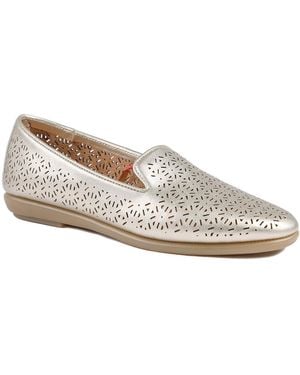 Jones Bootmaker Chic Stitch & Turn Slip On Shoes - Metallic