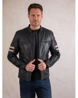 Lakeland Leather Charlie Ii Racer Jacket - Grey