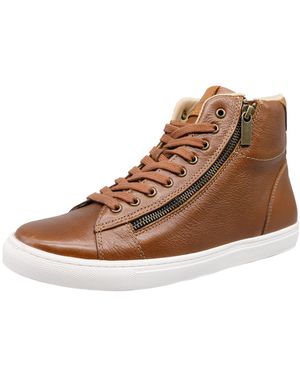 HX London Ilford Leather Ankle Boots - Brown