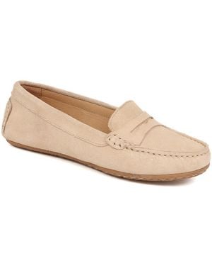 Jones Bootmaker Penelopie Leather Moccasins - Natural