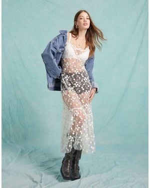 Miss Selfridge 3D Floral Dress - Green