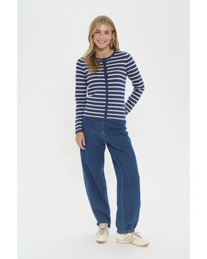 Saint Tropez Vest Milasz Vest Regular Fit - Blauw