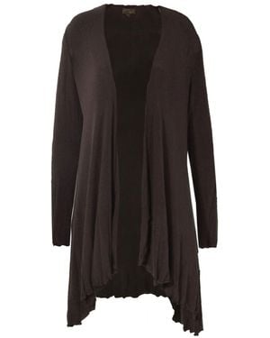 Phase Eight Dipped Hem Light Knit Cardigan - Black