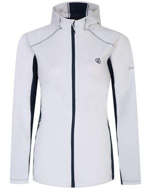 Dare 2b Ladies Convey Ii Hooded Core Stretch Midlayer /Moonlight Denim) - Blue