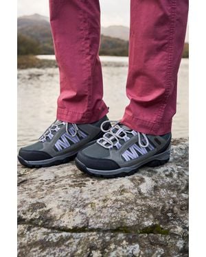 Mountain Warehouse 'Path' Walking Shoes Waterproof Breathable Cushioned Hiking Footwear - Pink