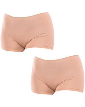 Q En Pack Of 2 Bamboo Boxer Briefs For Q901 - White