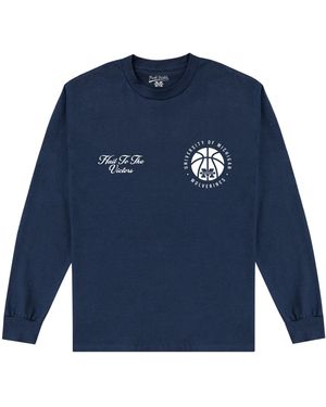 Park Fields University Of Michigan Wolverines Sweatshirt Cotton - Blue