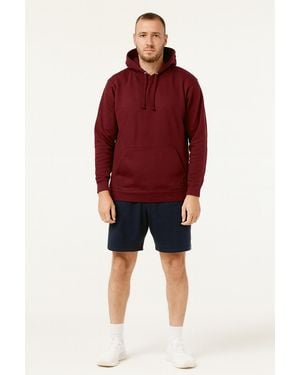 Charles Norton Plain Hoodie - Red