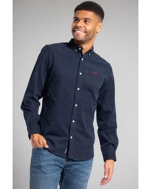Tokyo Laundry Cotton Oxford Long Sleeve Shirt - Blue