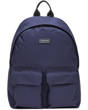Consigned Daxton Front Pocketed Backpack - Blue