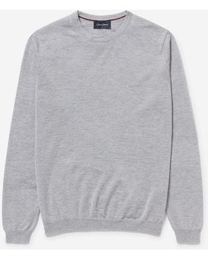 Oliver Sweeney Merino Wool Crew Neck Jumper - Grey