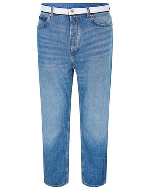 HUGO Nate Tape 10259233 01 Wide Leg Jeans - Blue
