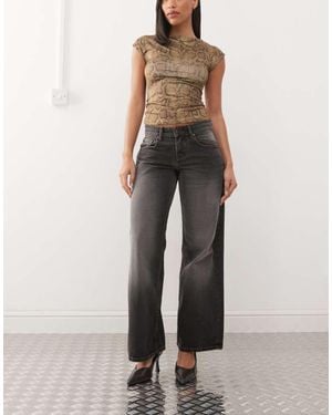 Motel Low Rise Parallel Jeans - Grey